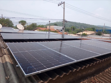 Usina solar em propriedade rural