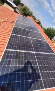 Painéis solares vistos de cima